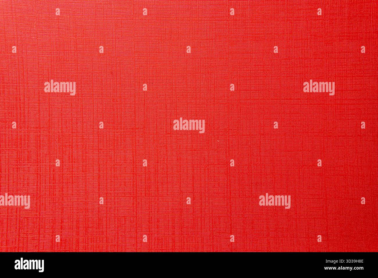 Bright Red Textured Paper Background with Linen Pattern Stock Photo