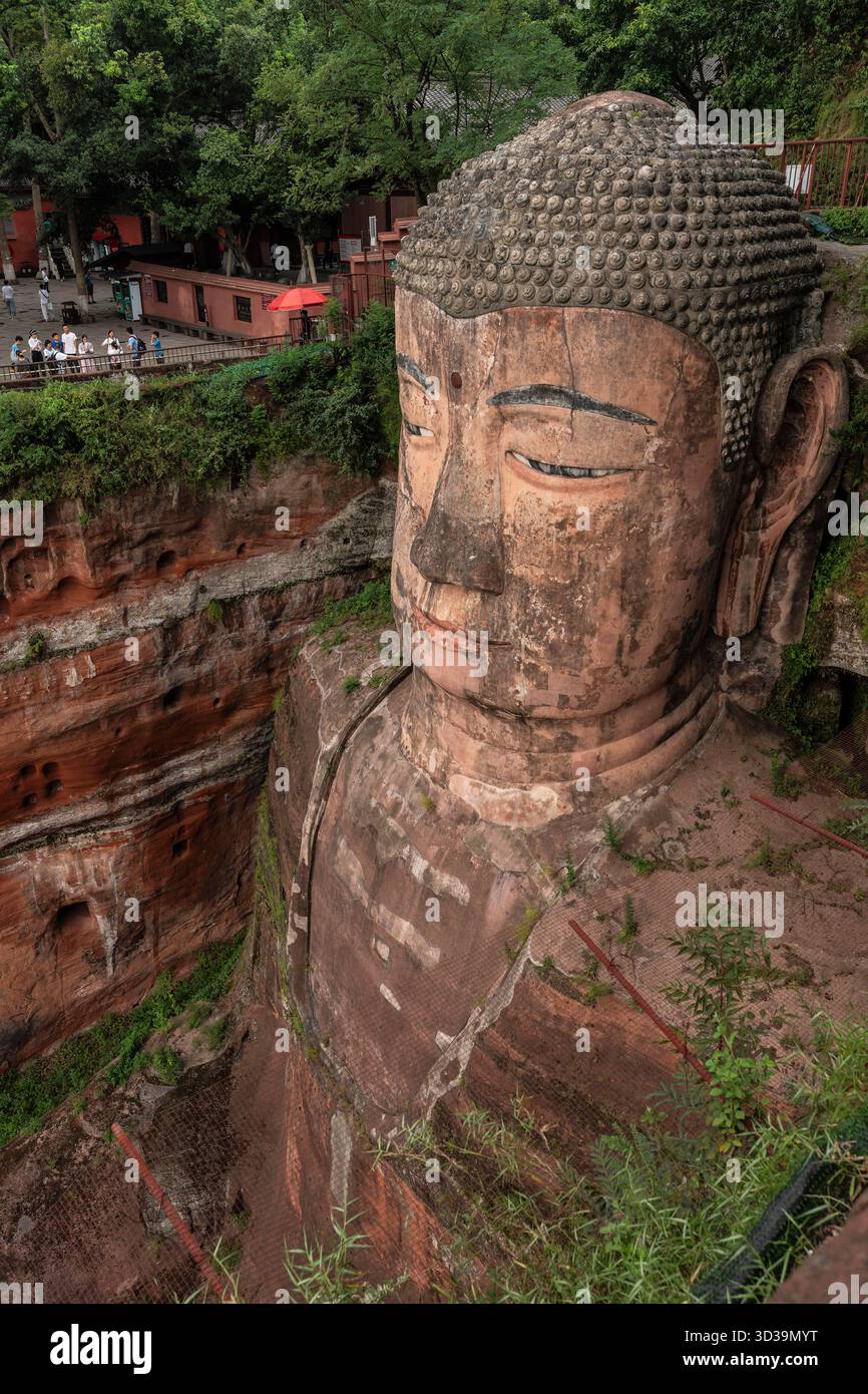 Leshan Giant Buddha, the tallest stone Buddha statue in the world, Tang ...
