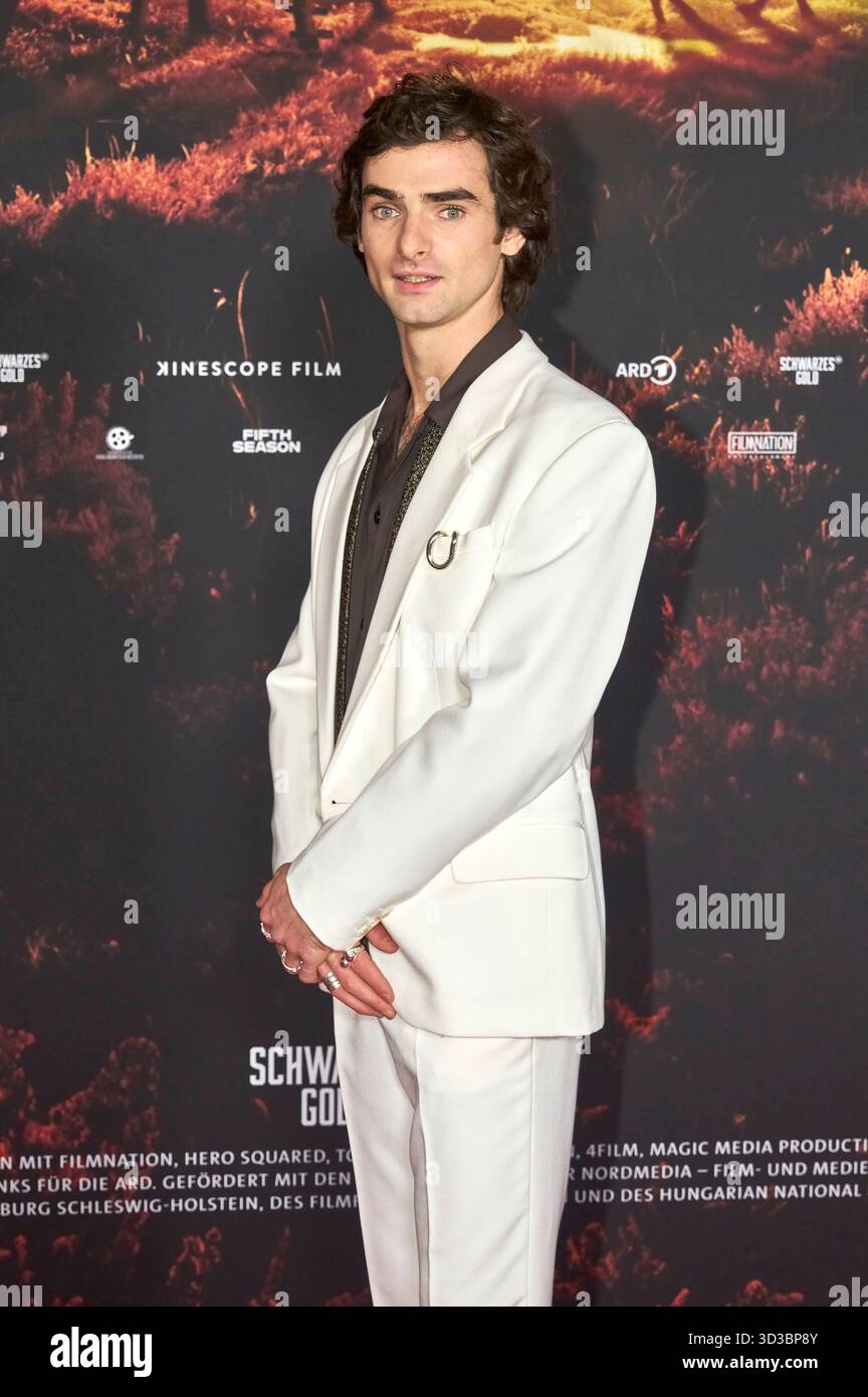 Aaron Hilmer at the premiere of the ARD miniseries 'Black Gold' in the ...