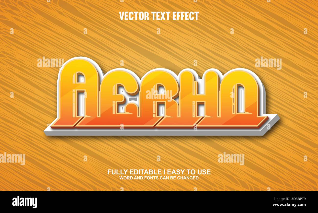 Editable Vector Text Effect Stock Vector