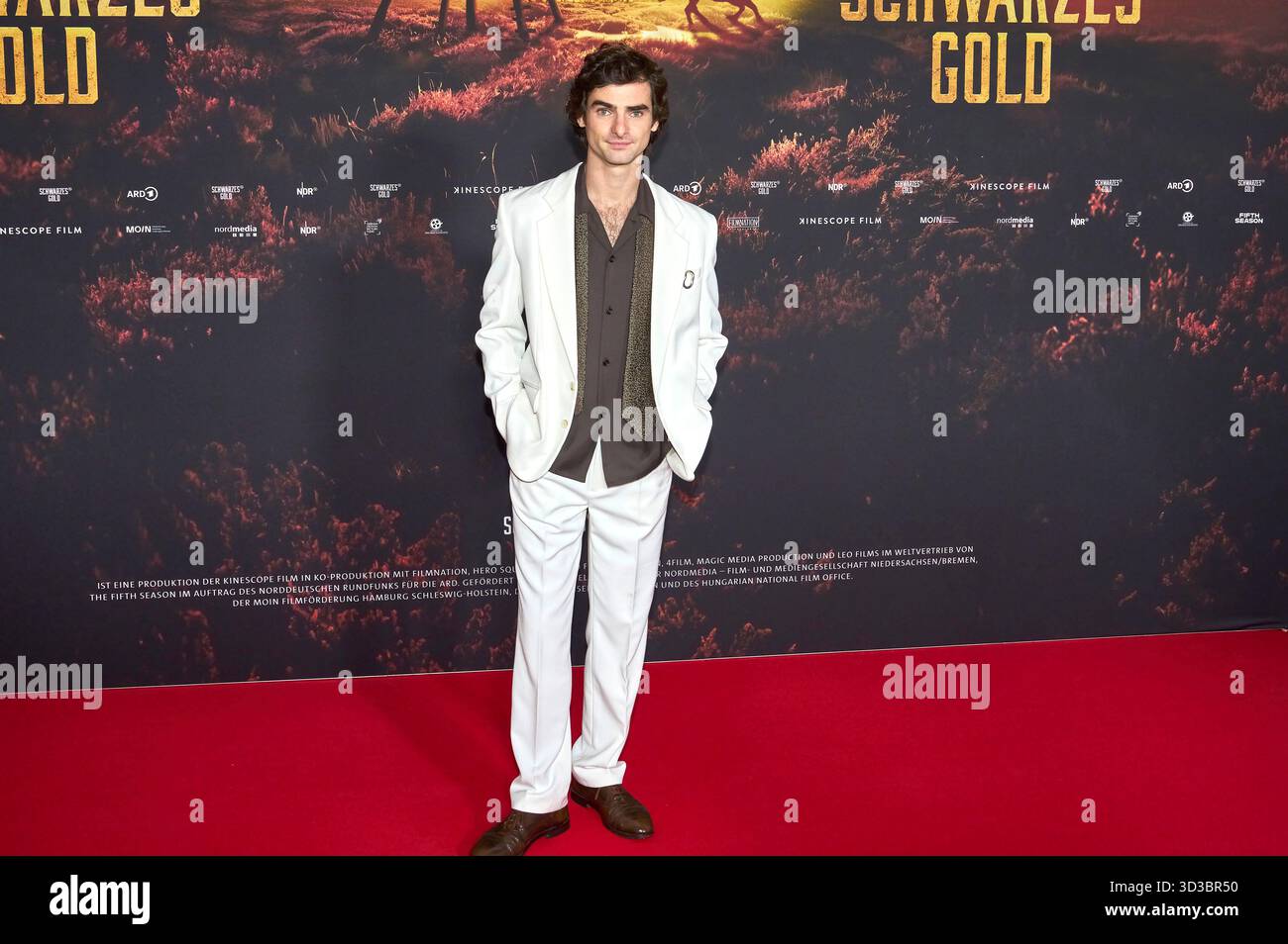 Aaron Hilmer at the premiere of the ARD miniseries 'Black Gold' in the ...