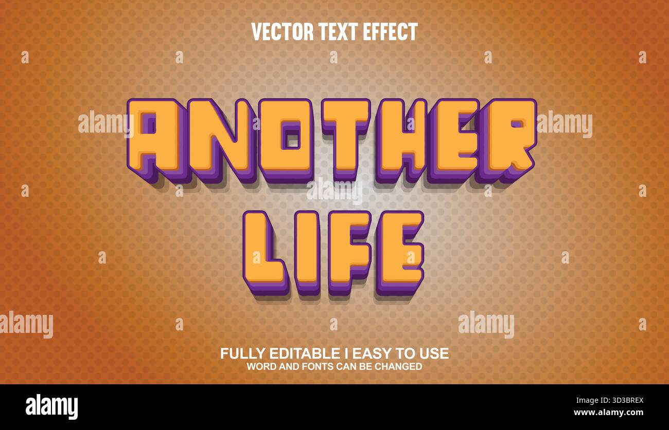 Editable Vector Text Effect Stock Vector