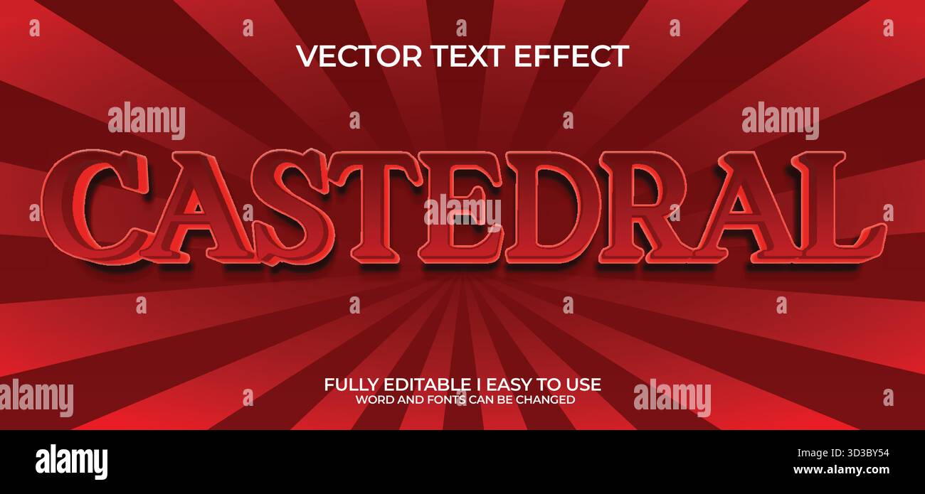 Editable Vector Text Effect Stock Vector Image & Art - Alamy