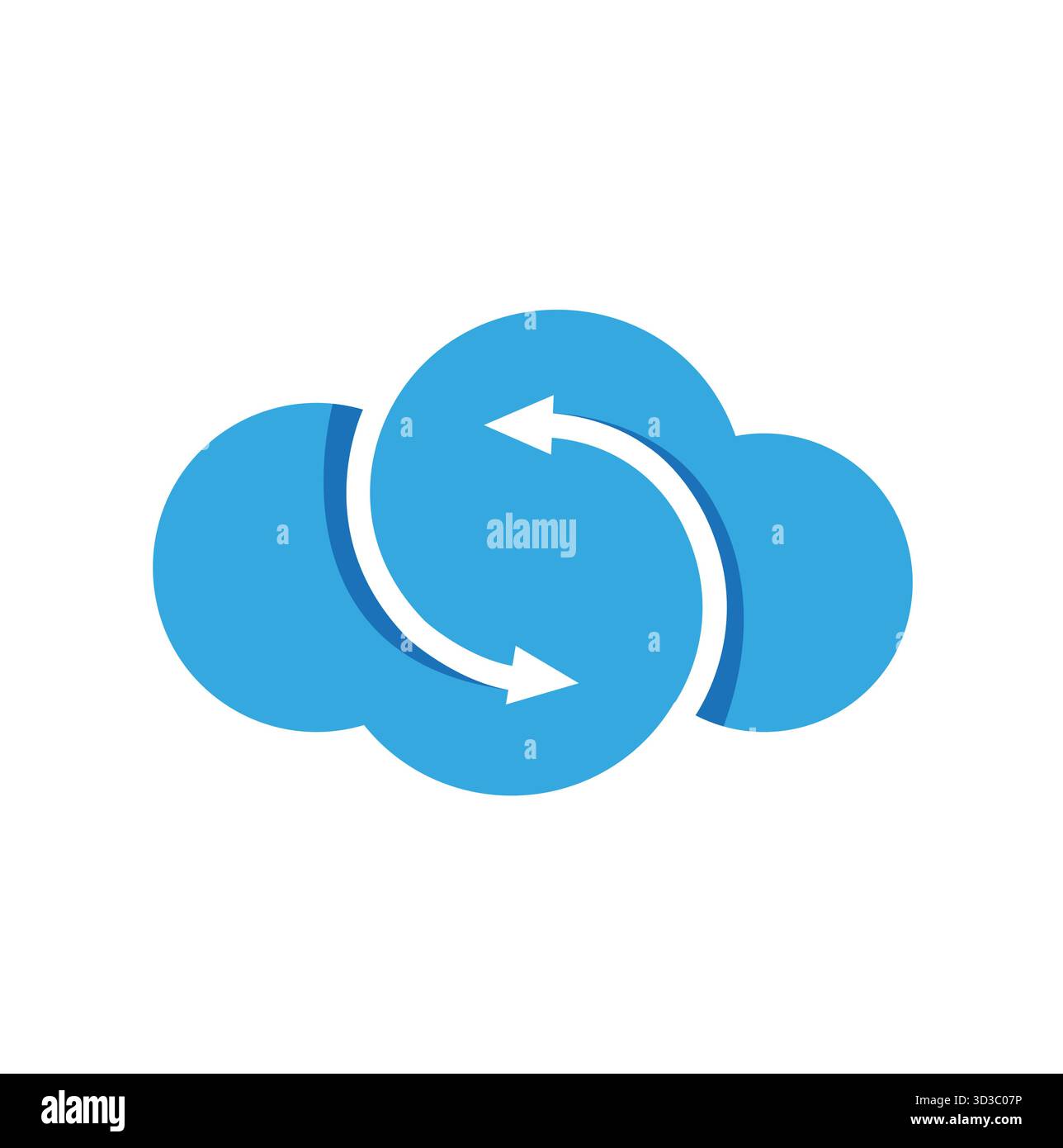 Creative Cloud Arrows Logo Vector Symbol Icon Stock Vector