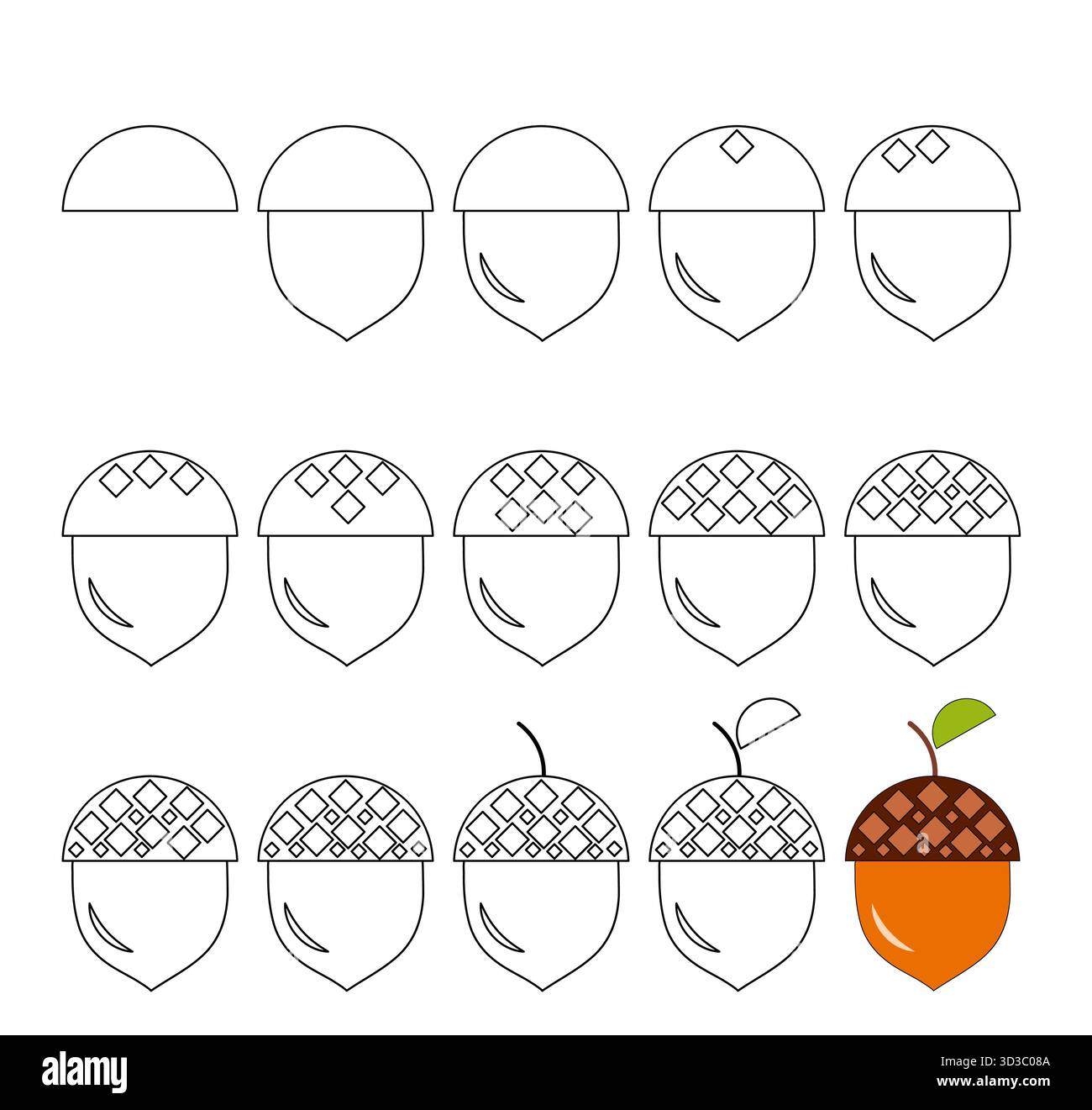 Educational games for kids. Drawing. Stock Vector