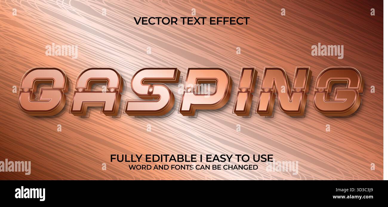 Editable Vector Text Effect Stock Vector
