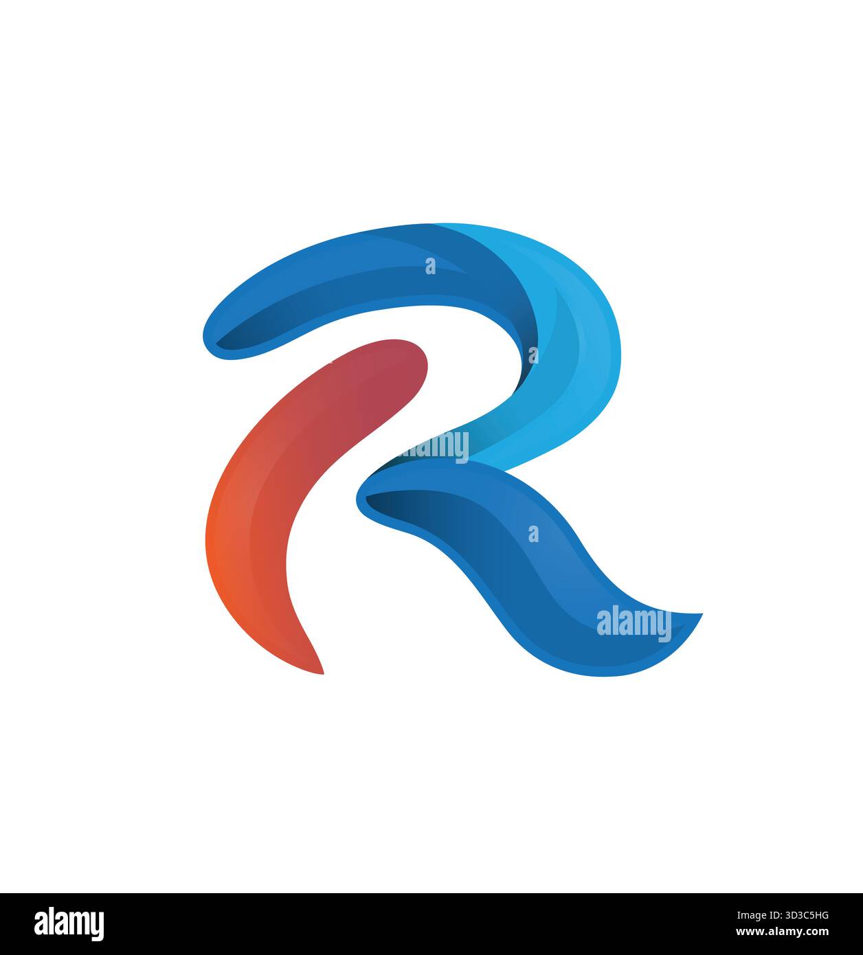 Creative R letter logo vector design icon symbol design illustration ...