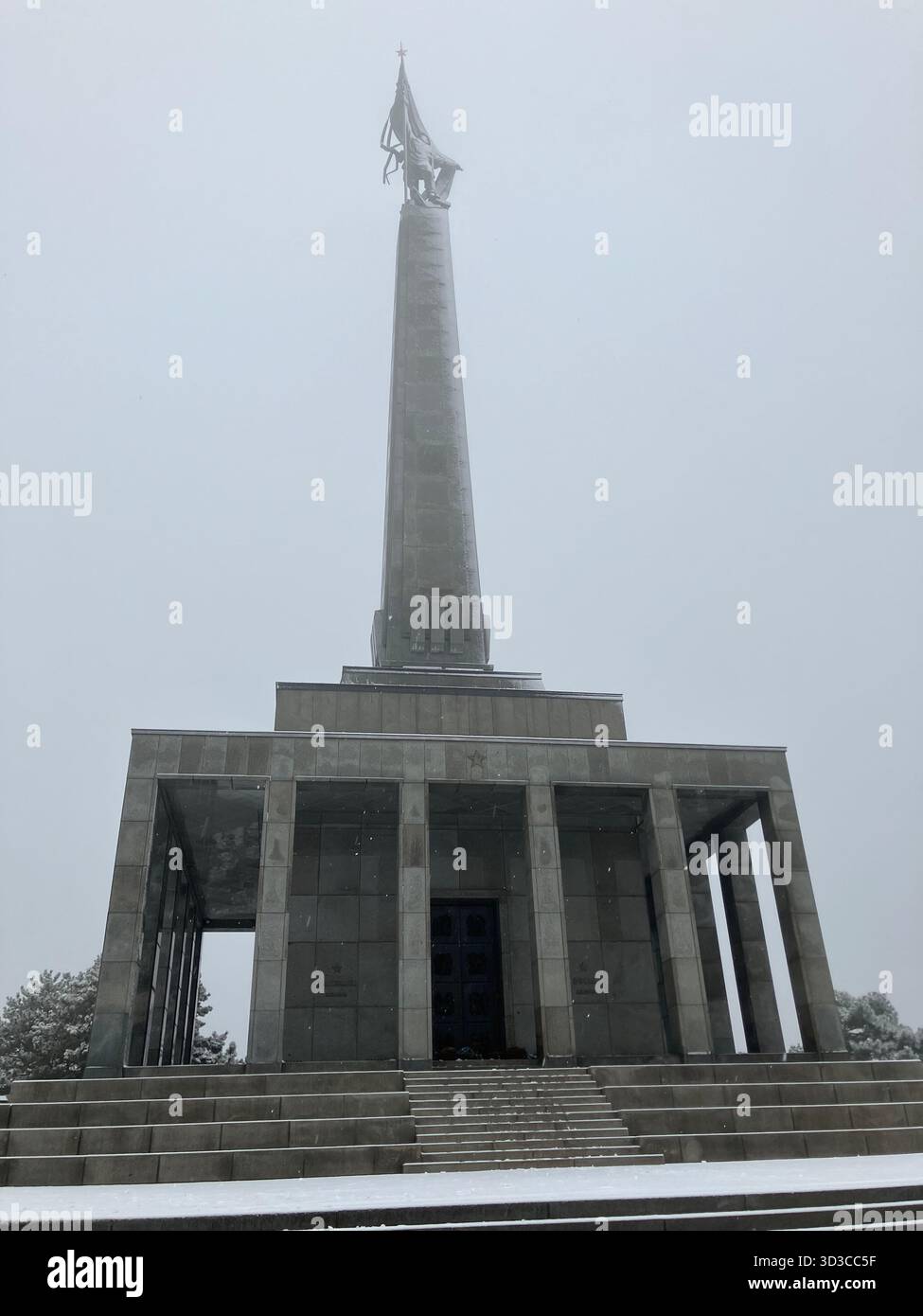 Slavín memorial monument, Bratislava, Slovakia - Smartphone Captured Stock Image