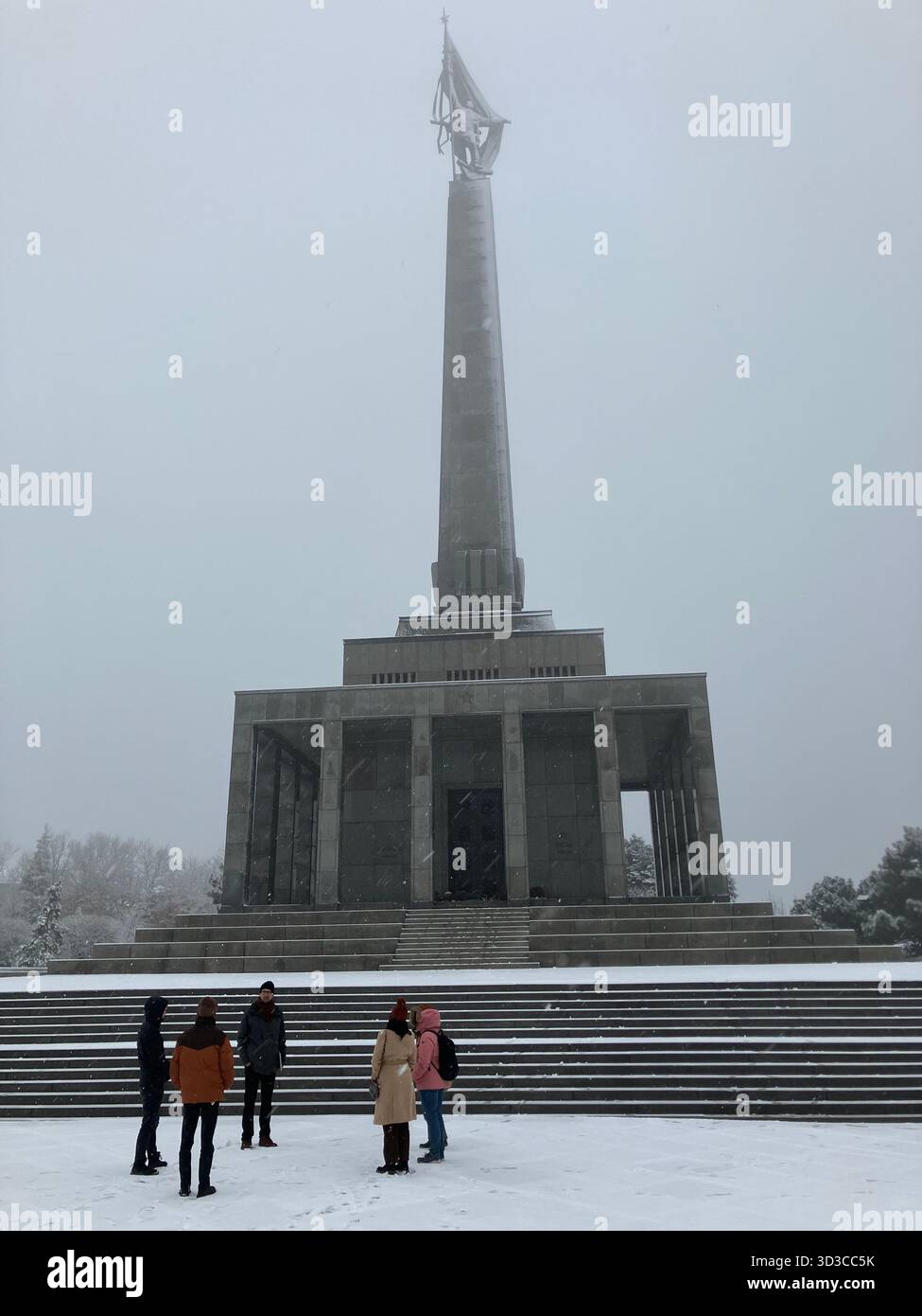 Slavín memorial monument, Bratislava, Slovakia - Smartphone Captured Stock Image