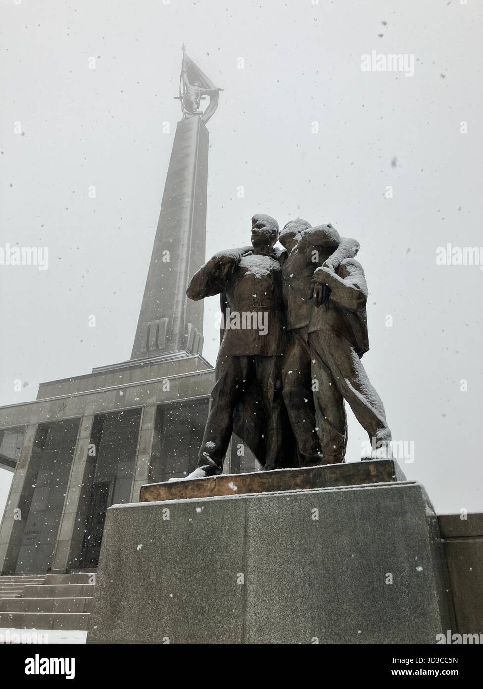 Slavín memorial monument, Bratislava, Slovakia - Smartphone Captured Stock Image