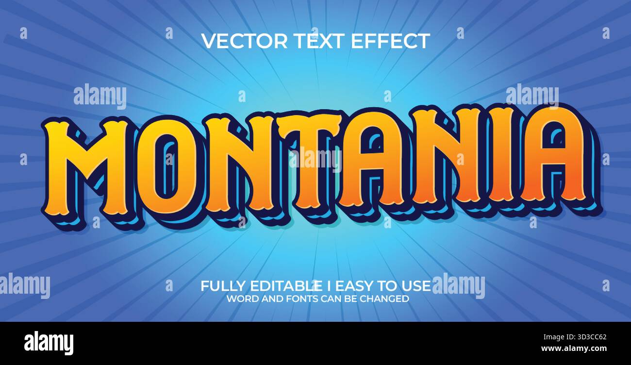 Editable Vector Text Effect Stock Vector