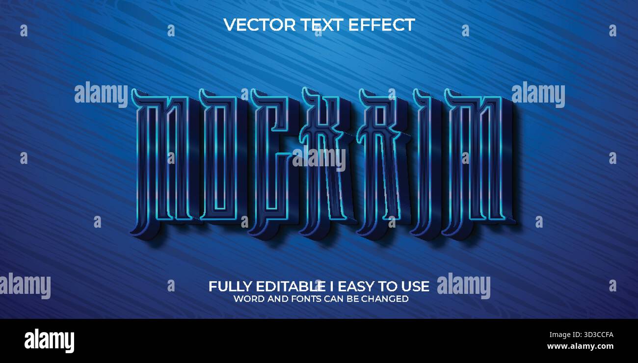 Editable Vector Text Effect Stock Vector