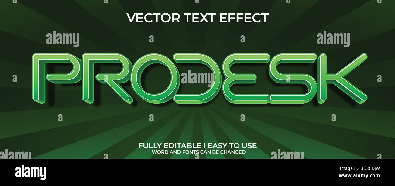Editable Vector Text Effect Stock Vector Image & Art - Alamy
