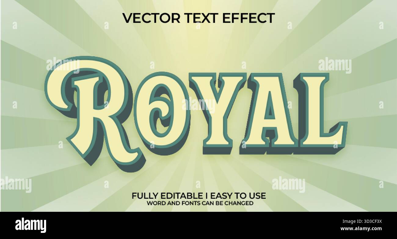 Editable Vector Text Effect Stock Vector Image & Art - Alamy