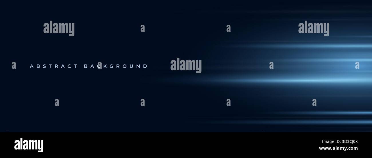 Black and blue wide modern abstract technology background with glowing ...