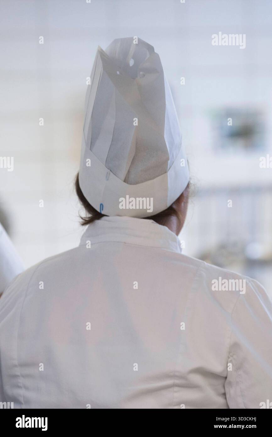 the cook or chef working in the kitchen working in the kitchen Stock ...