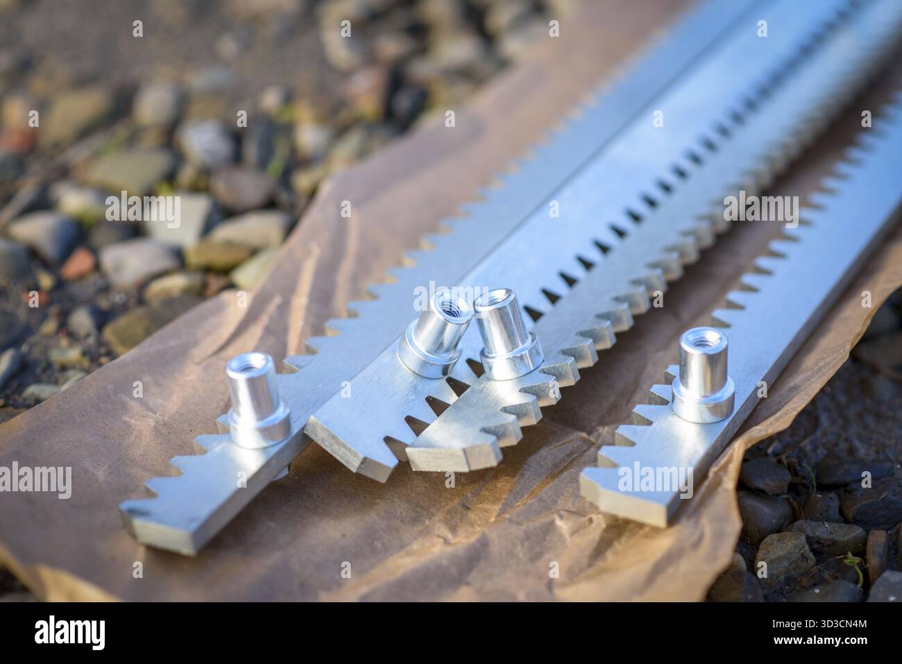 Steel gear racks. Accessories of automatic cantilever sliding gate ...