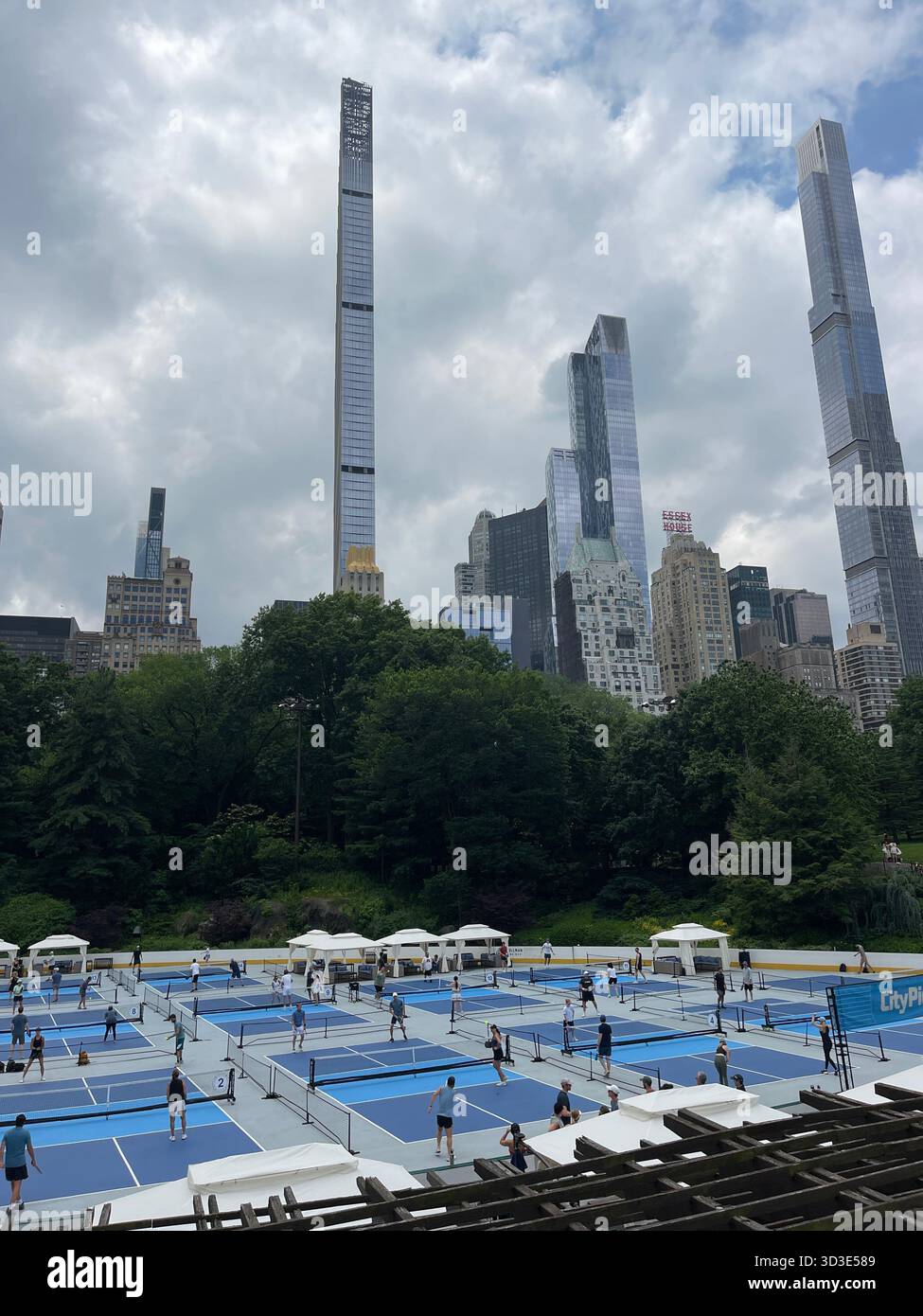 Every season brings its own charm to recreation in Central Park - Smartphone Captured Stock Image