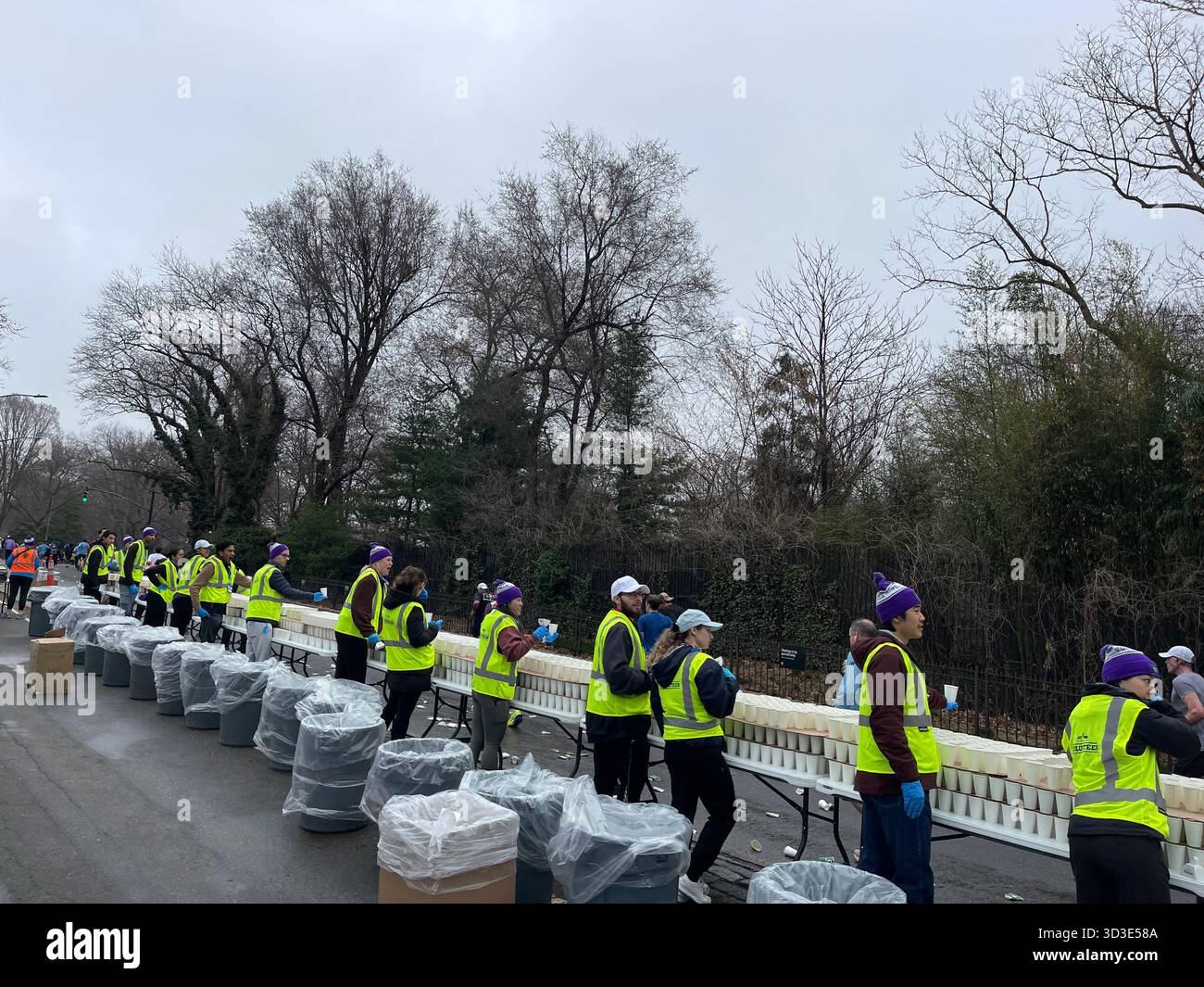 Every season brings its own charm to recreation in Central Park - Smartphone Captured Stock Image