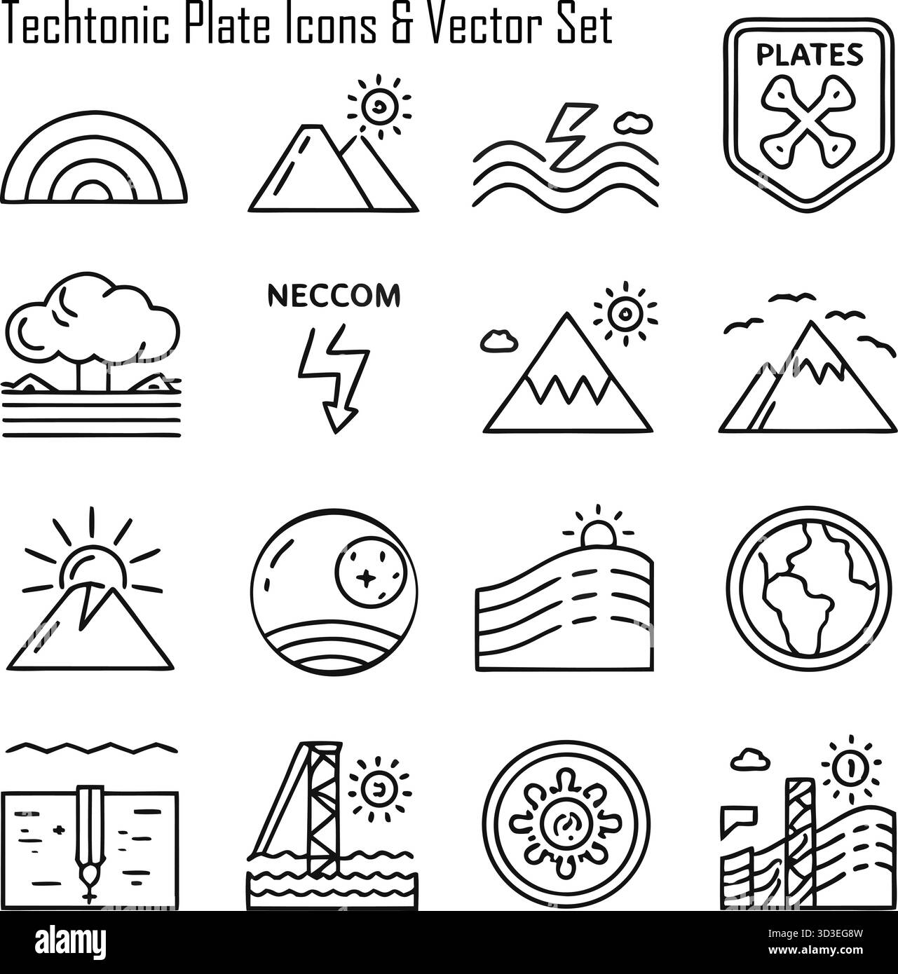 Cartoon plate Black and White Stock Photos & Images - Alamy