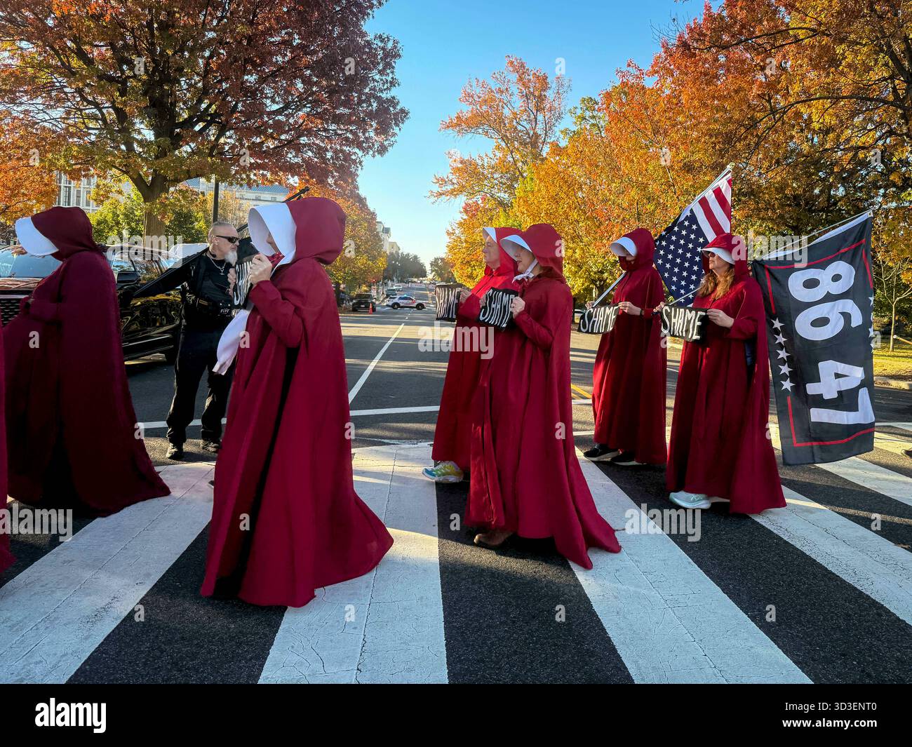Washington, District Of Columbia, USA. 5th Nov, 2025. Nearly 100 women ...