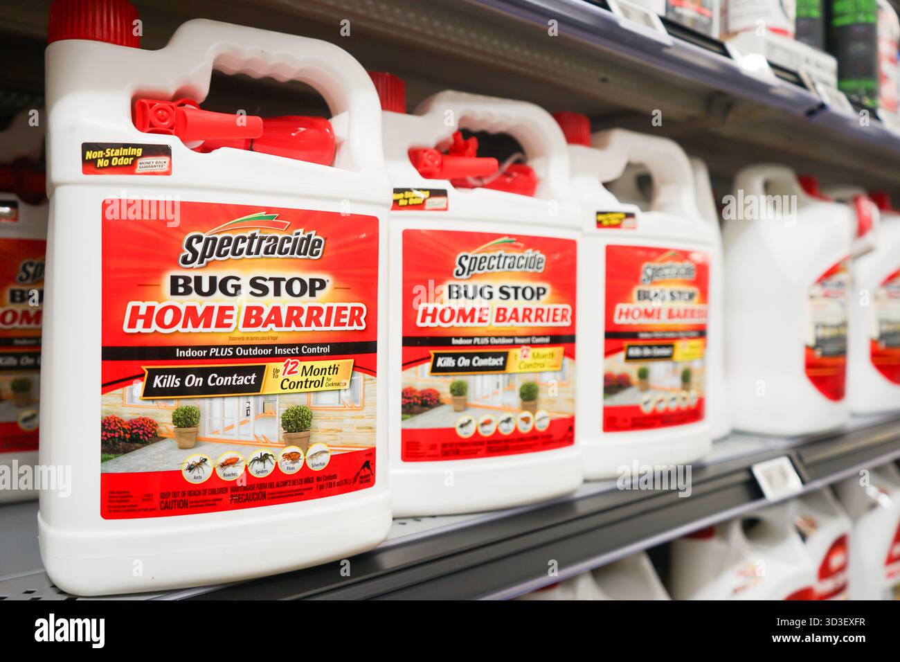 Inside Insecticides Shelf of Spectracide insecticide inside a Walmart Stock Photo - Alamy