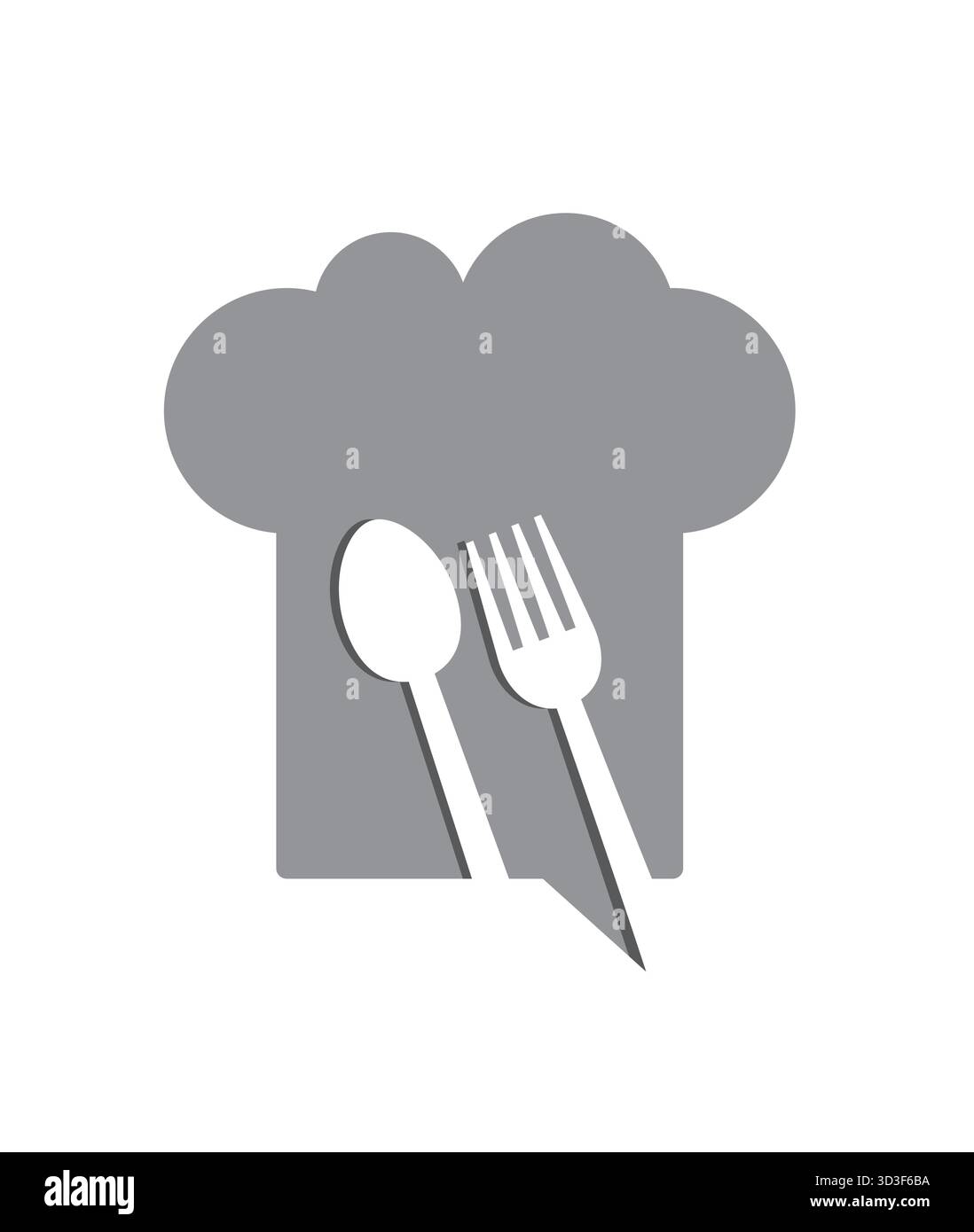 Creative Chef Hat And Spoon Fork Logo Vector Design Symbol Stock Vector ...