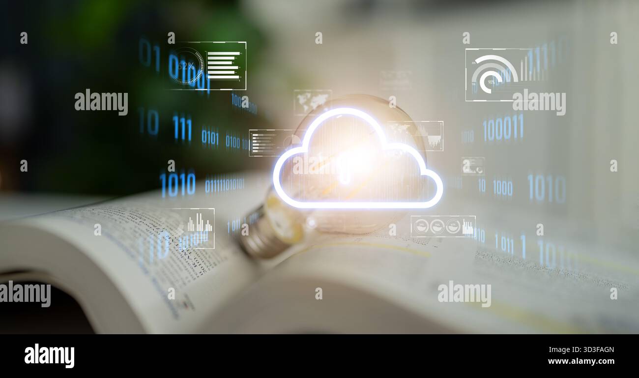 Cloud computing enables digital growth with secure data storage, scalable infrastructure, and strategic cloud-based business solutions. Latch Stock Photo