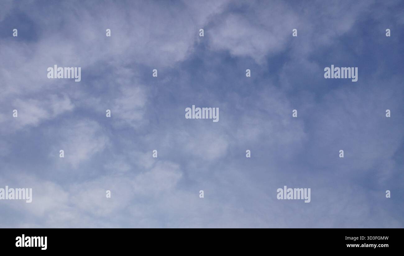 blue and cloudy sky Stock Photo