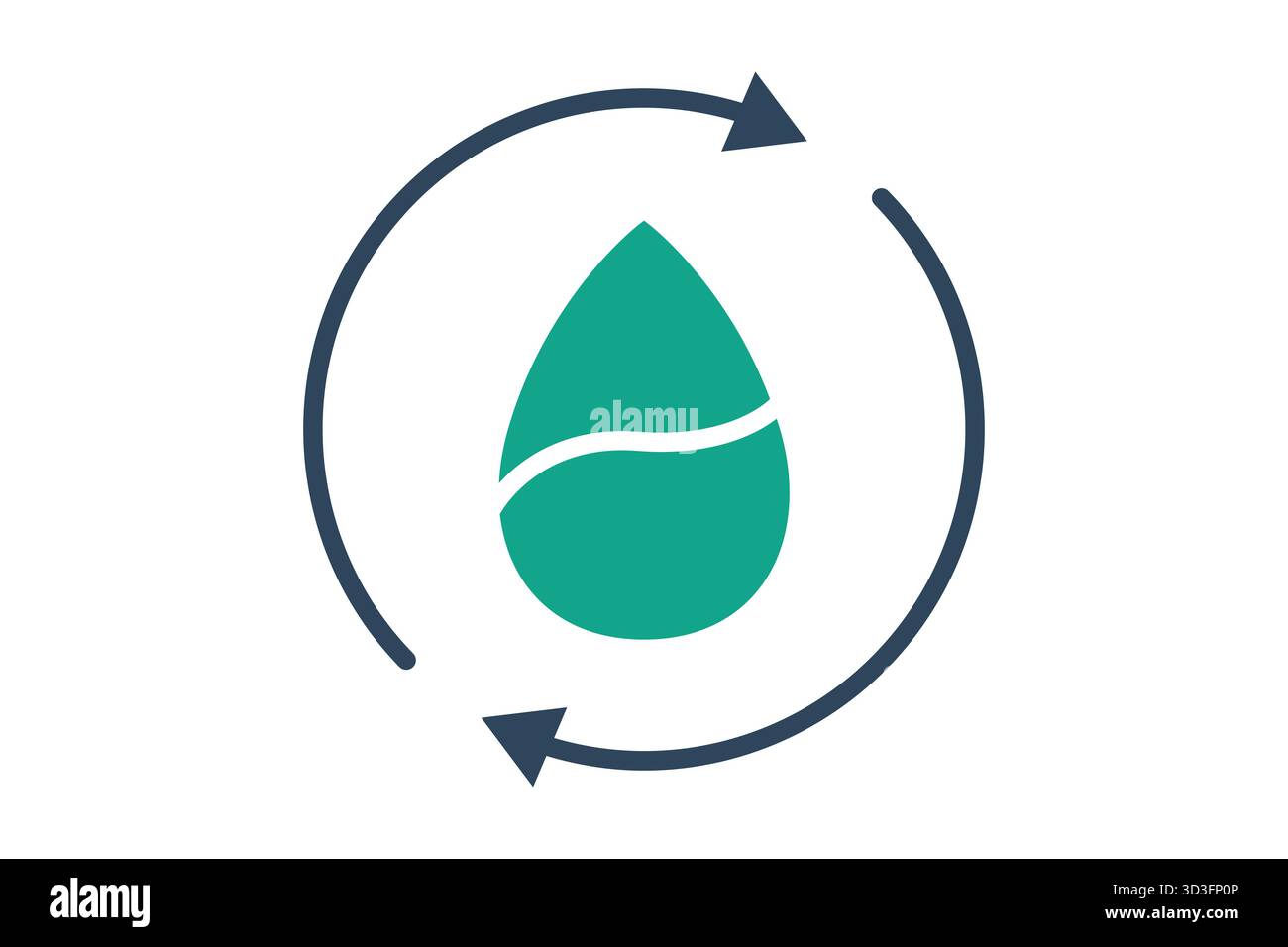 Refill icon. solid icon style. icon related to zero waste. water elements vector illustration Stock Vector