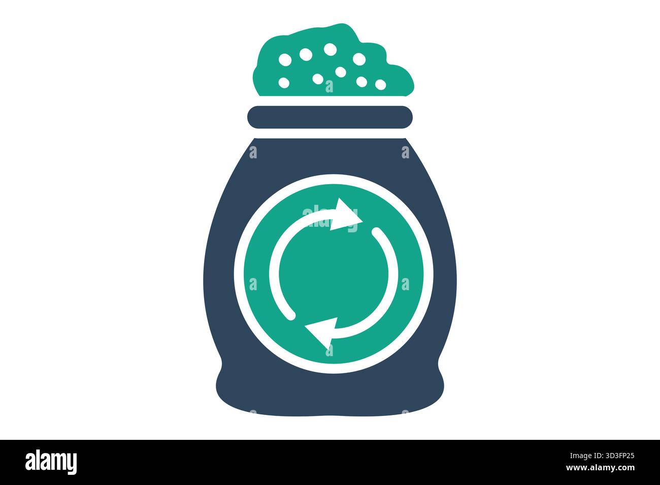Compost icon. solid icon style. icon related to zero waste. waste elements vector illustration Stock Vector