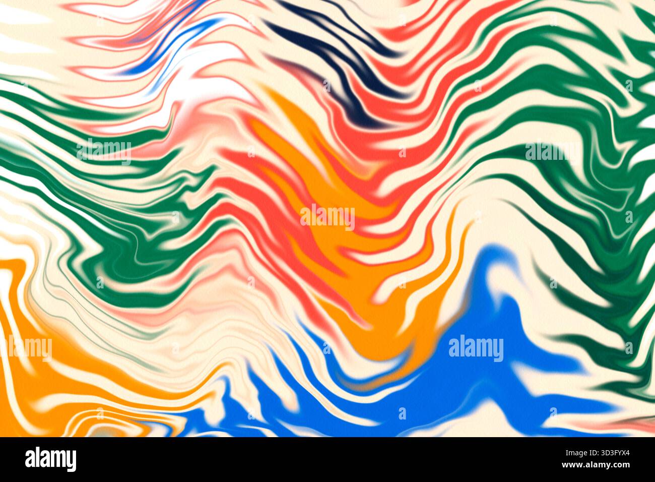 Vibrant red orange wavy marble hi-res stock photography and images - Alamy