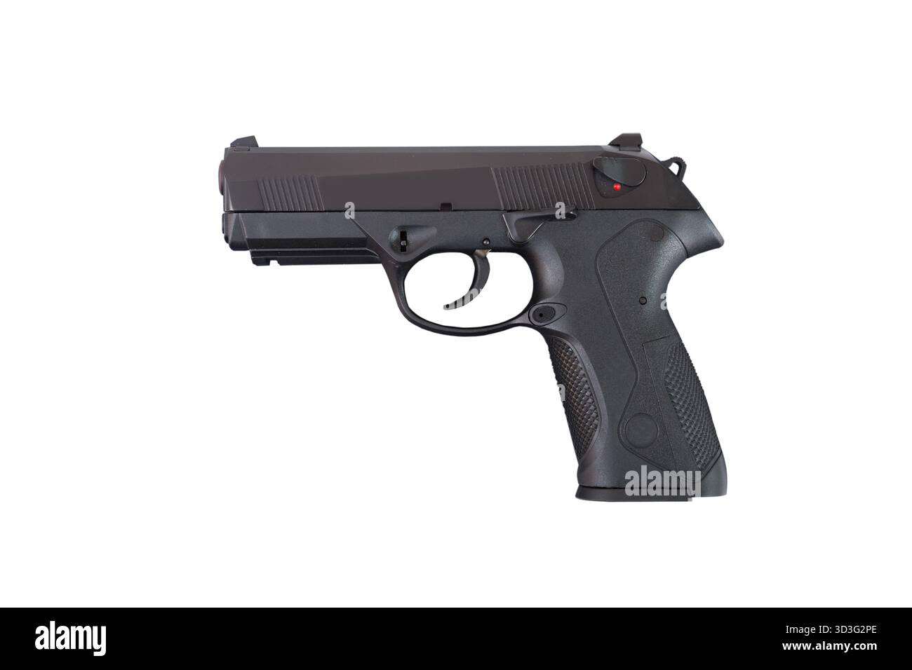 Semi automatic pistol model isolated on white background Stock Photo ...