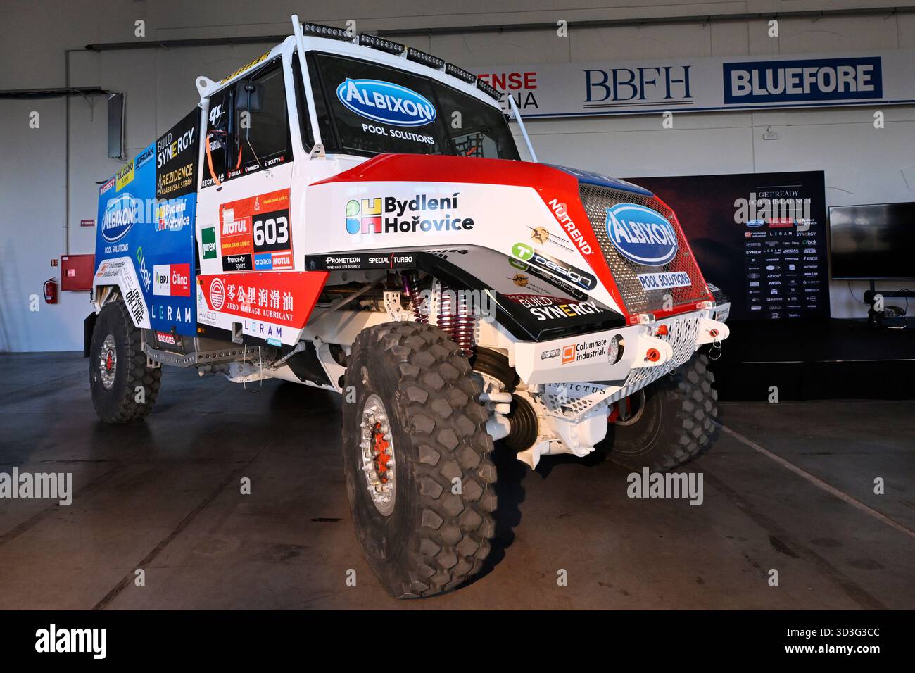 Buggyra Invictus truck of the Buggyra Racing team prepared for the ...