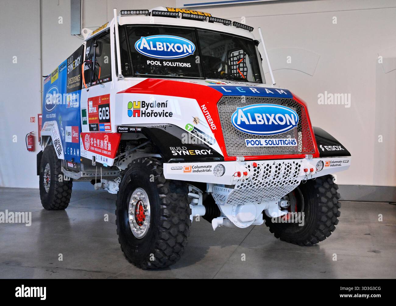 Buggyra Invictus truck of the Buggyra Racing team prepared for the ...