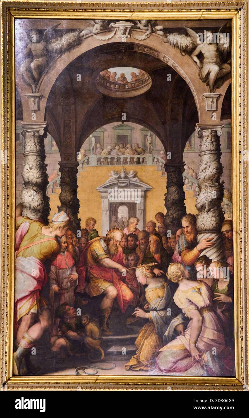 Stradanus Esther Receiving the Crown from Ahasuerus, 1561, Johannes Stradanus ...