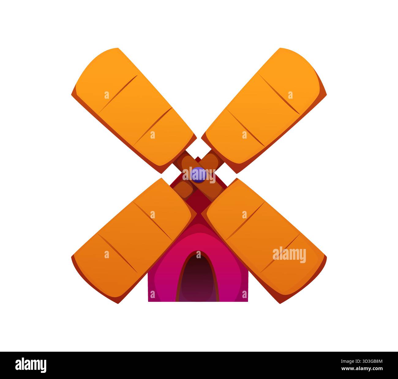 Windmill Letter Letter X agriculture typeface as cartoon windmill building with large ...