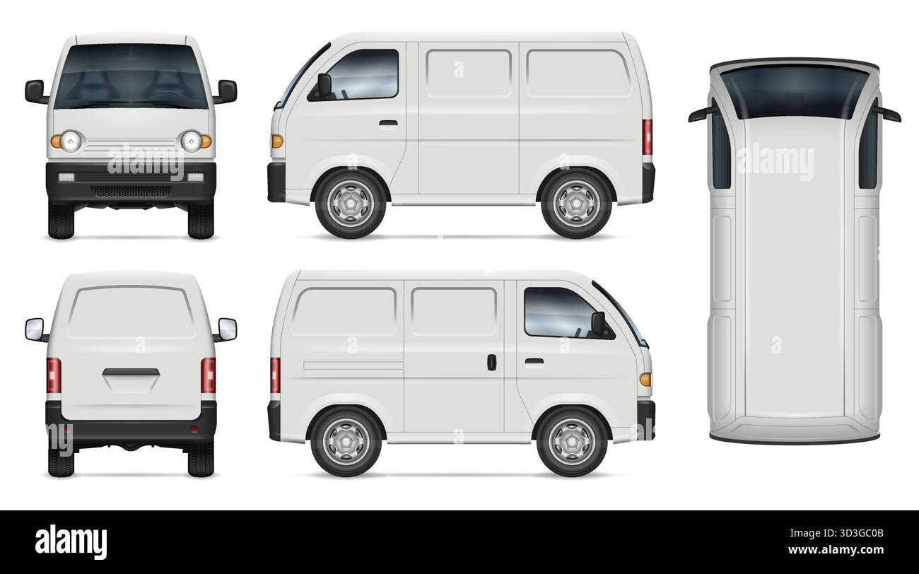 Small moving van Stock Vector Images Alamy