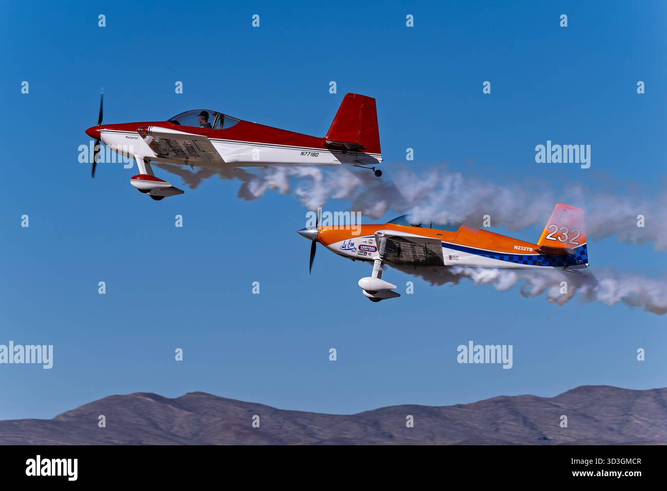 Sky Fiesta 2025 10-25-2025 Las Cruces NM USA  Undaunted Airshows performing in their Vans RV-7 and RV-8 at Sky Fiesta 2025 Airshow and Air Races at La Stock Photo