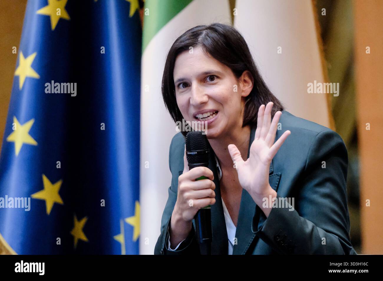 La segretaria PD Elly Schlein in occasione del evento Il Stock Photo