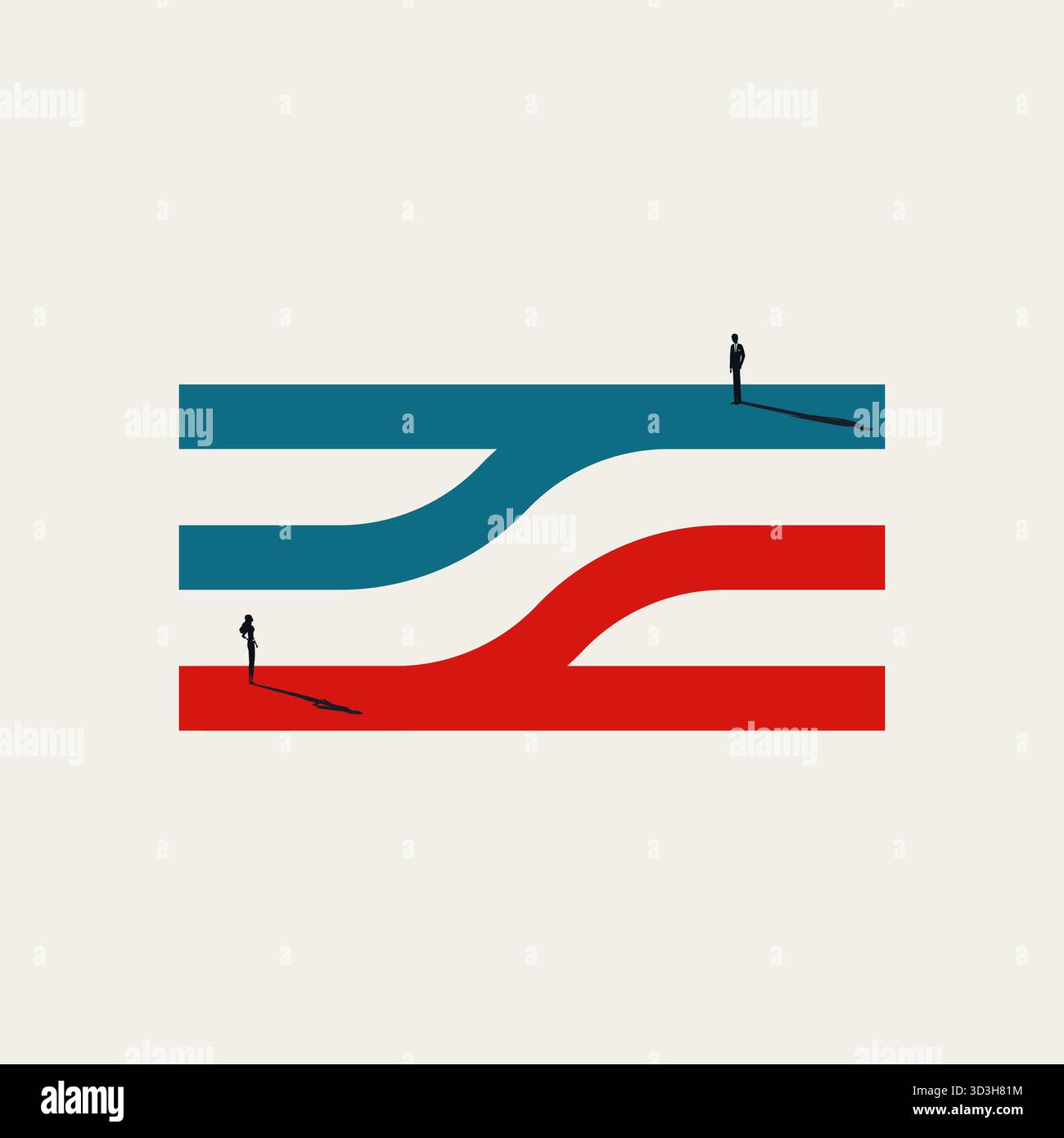 Career paths vector vectors hi-res stock photography and images - Alamy