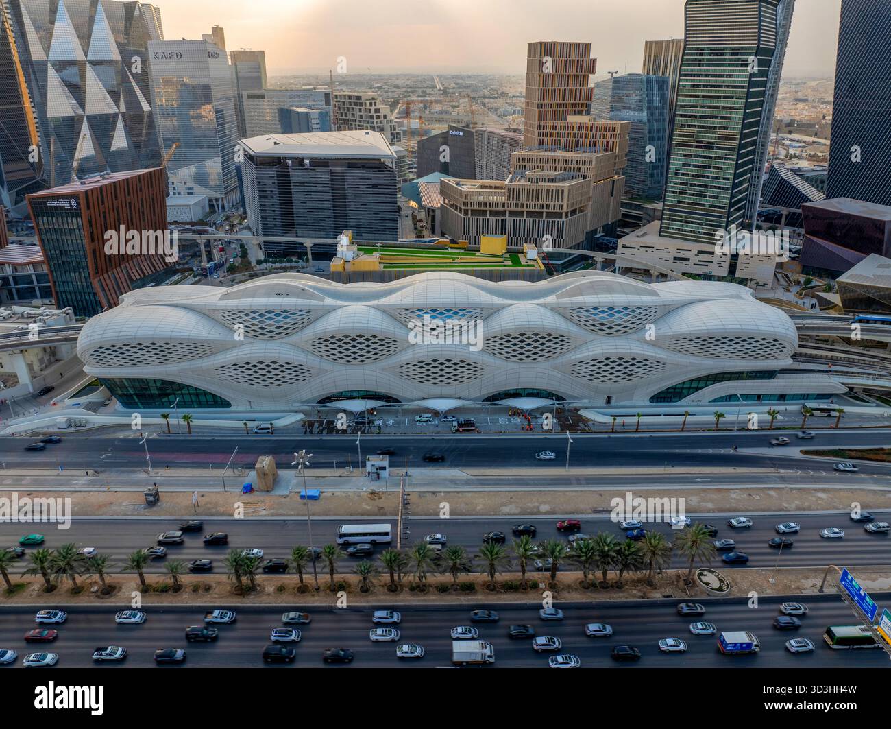 Sub Division Infrastructure Riyadh Riyadh Metro station at King Abdullah Financial District (KAFD ...