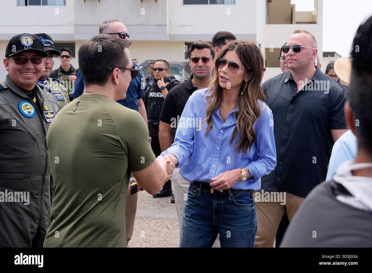 U.S. Homeland Security Secretary Kristi Noem says goodbye to Ecuador's ...
