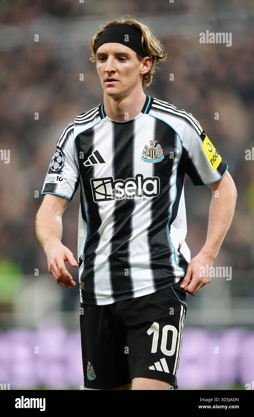 Newcastle United's Anthony Gordon during the UEFA Champions League