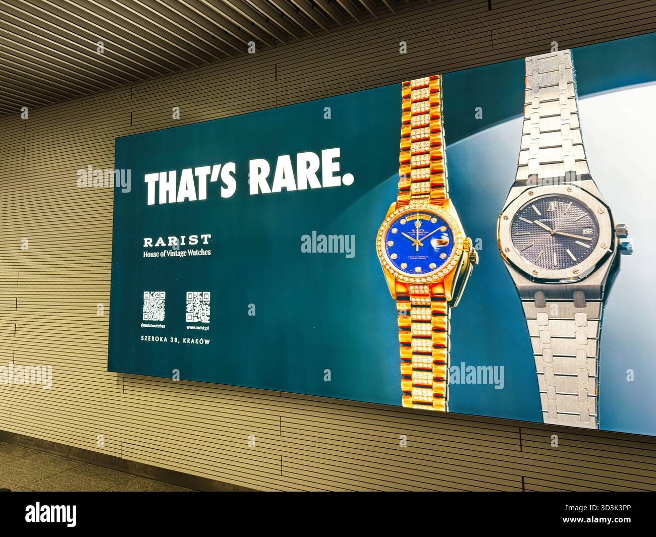 Vintage rolex poster hi-res stock photography and images - Alamy