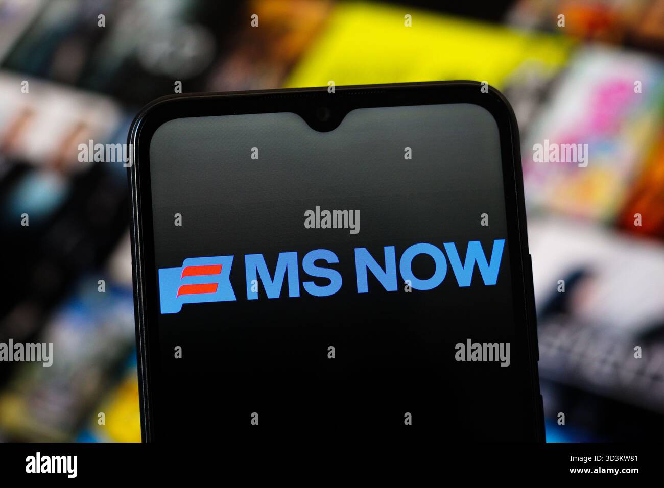 November 6, 2025, Canada: In this photo illustration, the MS NOW (MSNOW ...