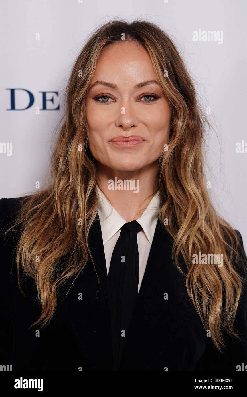 Olivia Wilde attends Harper's Bazaar Women of the Year 2025 awards at Claridge's in central