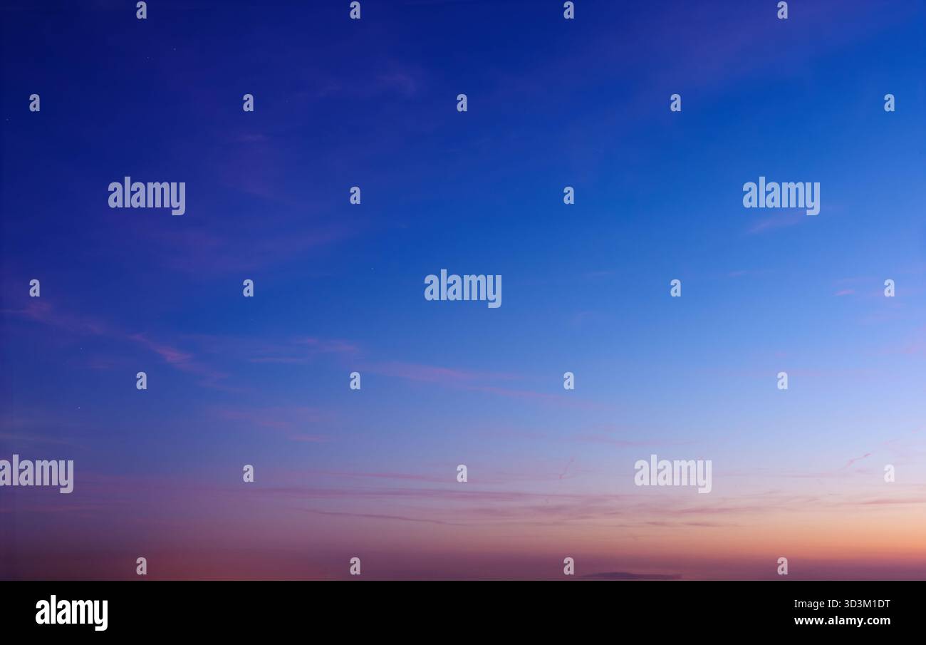 Beautiful dramatic scenic after sunset sky background after sunset Stock Photo