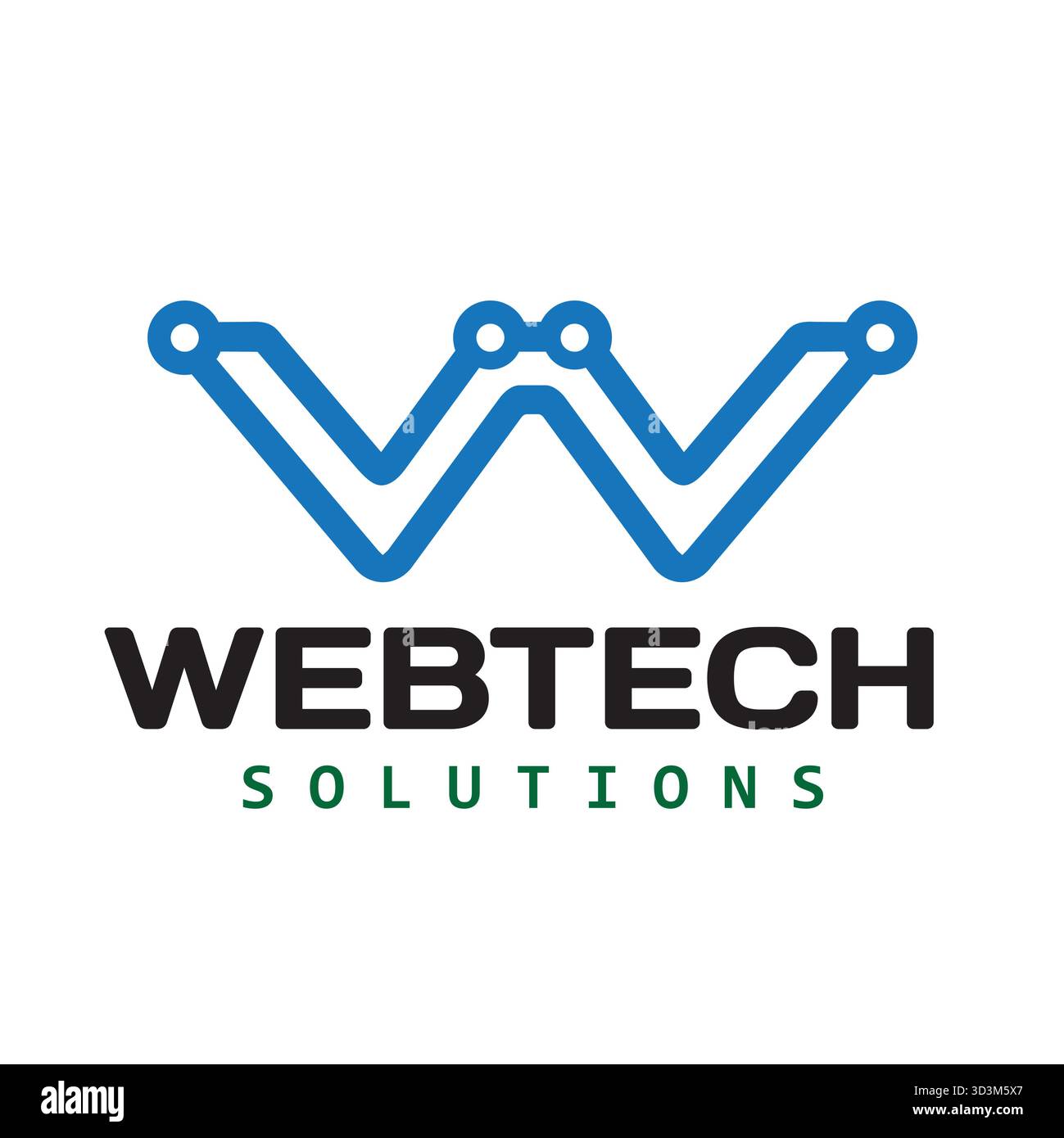 Creative letter w tech logo w wire cable vector design symbol icon ...
