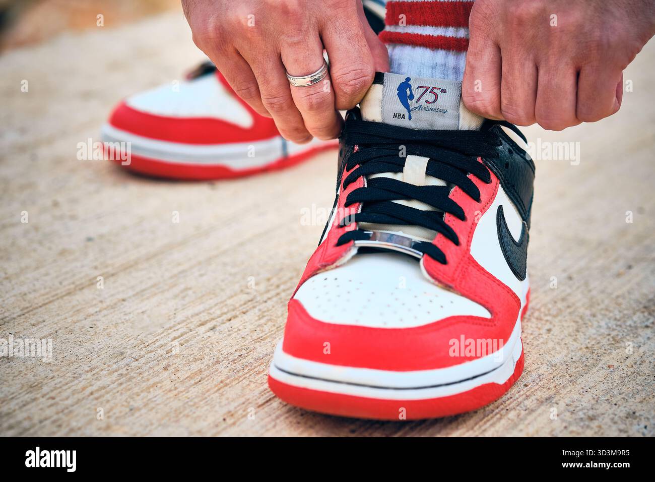 chicago dunk low on feet